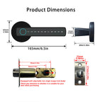 RAYKUBE M5 Tuya BLE Smart Fingerprint Door Lock Electronic Lock with Password/Key/Card/Tuya APP Unlock Free Delivery From Spain