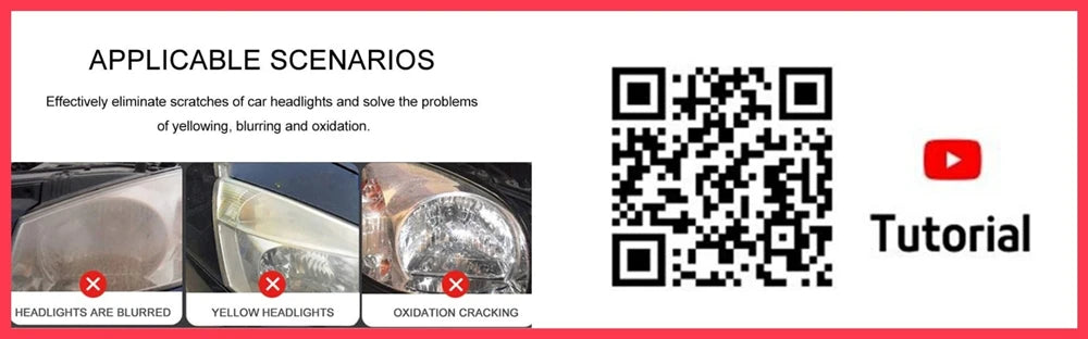 Repair Liquid Polymer Kit Car Headlight Renovation Kit Polishing Agent Scratch Remover Car Headlight Recovery Lamp Repair Kit