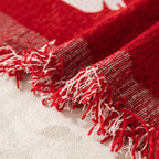 Husă de Canapea de Crăciun din Material Chenille – Decorațiune pentru Sărbători de Craciun, Pătură Moale de Iarnă, Protecție pentru Canapea, Ideală pentru Câini și Pisici