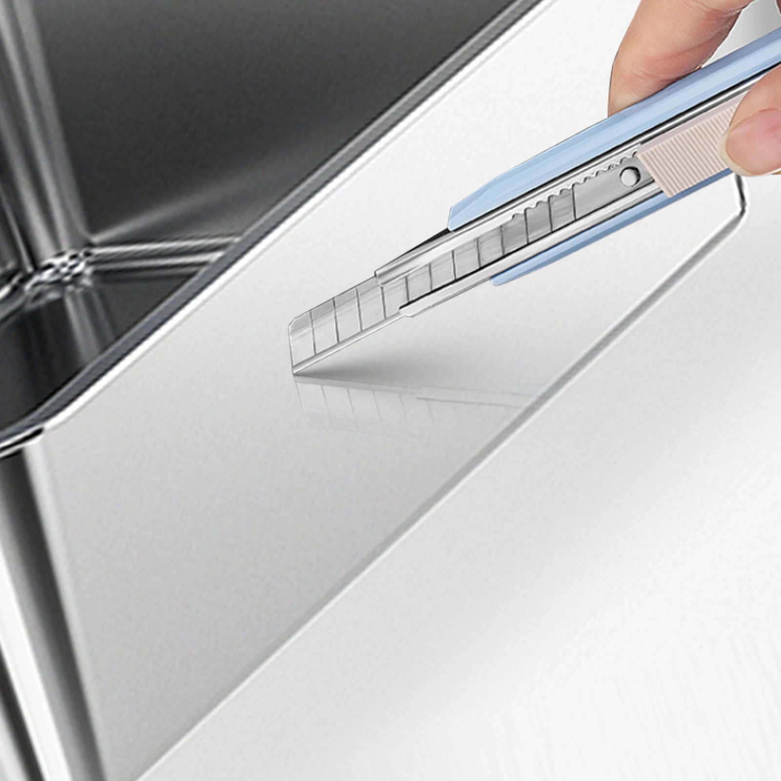 Toaletă pentru pisici din oțel inoxidabil, cu capac, ușă frontală și superioară – Cutie mare cu filtru de nisip, pedală și lopățică, accesorii pentru pisici