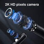 Endoscope Camera with Light 1080P Dual Lens WIFI Inspection Camera IP67 Waterproof and Semi-Rigid For IOS Android IPHONE