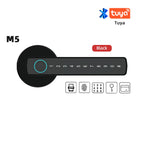 RAYKUBE M5 Tuya BLE Smart Fingerprint Door Lock Electronic Lock with Password/Key/Card/Tuya APP Unlock Free Delivery From Spain