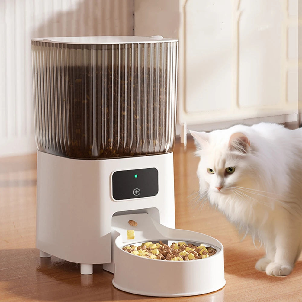 Smart Pet Feeder Automatic Cat Feeder TUYA APP WIFI 2.4G Remote Control 5L Pet Auto Feeder For Cat Dog Food Dispenser