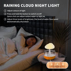 Umidificator Rain cu efect de picurare a apei – Lumină ambientală în 7 culori, rezervor 500 ml, difuzor ultrasonic de aromaterapie cu uleiuri esențiale, telecomandă inclusă