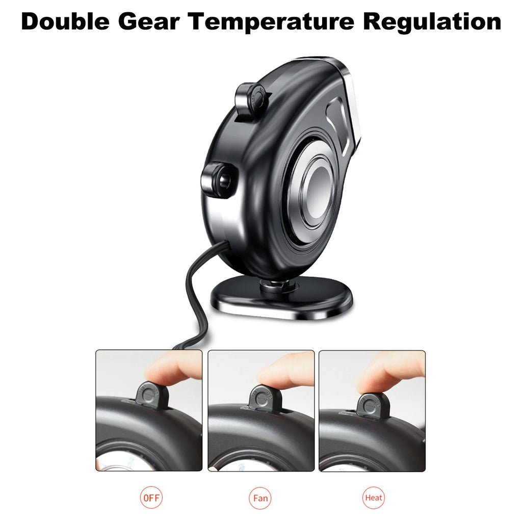 【Clearance】3-in-1 Car Heater 12V 120W Adjustable Auto Heater Fan Car Vehicle Dashboard Cooling Fan Window Windshield Defroster