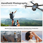 Podofo New Drone 4k Dual Camera  Mini Helicopter Quadcopter Toy Obstacle Avoidance Foldable RC Drone Headless Mode Mini Drones