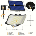 Solar Floodlight Outdoor Motion Sensor Solar Power Spotlights IP65 waterproof 234LED Safety Lighting Lamp for Yard Garage Garden
