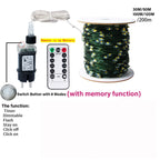 100M 200M LED String Lights Green Wire Fairy Lights Garland For Outdoor Home New Year Christmas Tree Wedding Party Decoration