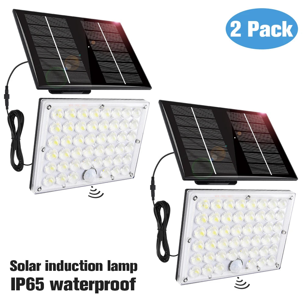 Solar Floodlight Outdoor Motion Sensor Solar Power Spotlights IP65 waterproof 234LED Safety Lighting Lamp for Yard Garage Garden