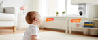 2K Wi-Fi Baby Monitor,3MP Baby Surveillance Security Camera with 5.5'' LCD Screen,Motion Detection/Crying, PTZ Control, APP