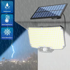 Solar Floodlight Outdoor Motion Sensor Solar Power Spotlights IP65 waterproof 234LED Safety Lighting Lamp for Yard Garage Garden