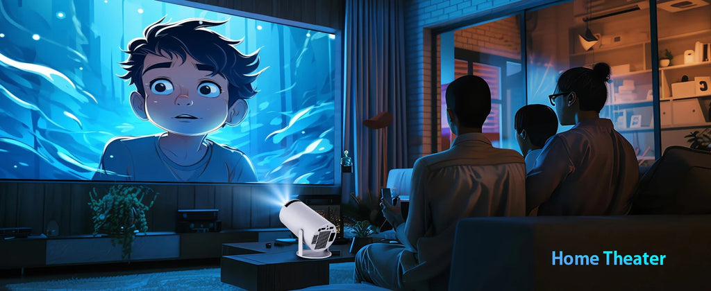 2025 Upgraded HY300PRO Mini Projector with WiFi& BT, Portable Projector 1080P/4K Support, Auto Keystone, Smart Android Proyector
