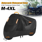 Motorcycle Cover All Season Waterproof Universal Outdoor Protection Against Dust Debris Uv Protection 210D Thick Oxford M-XXXXL