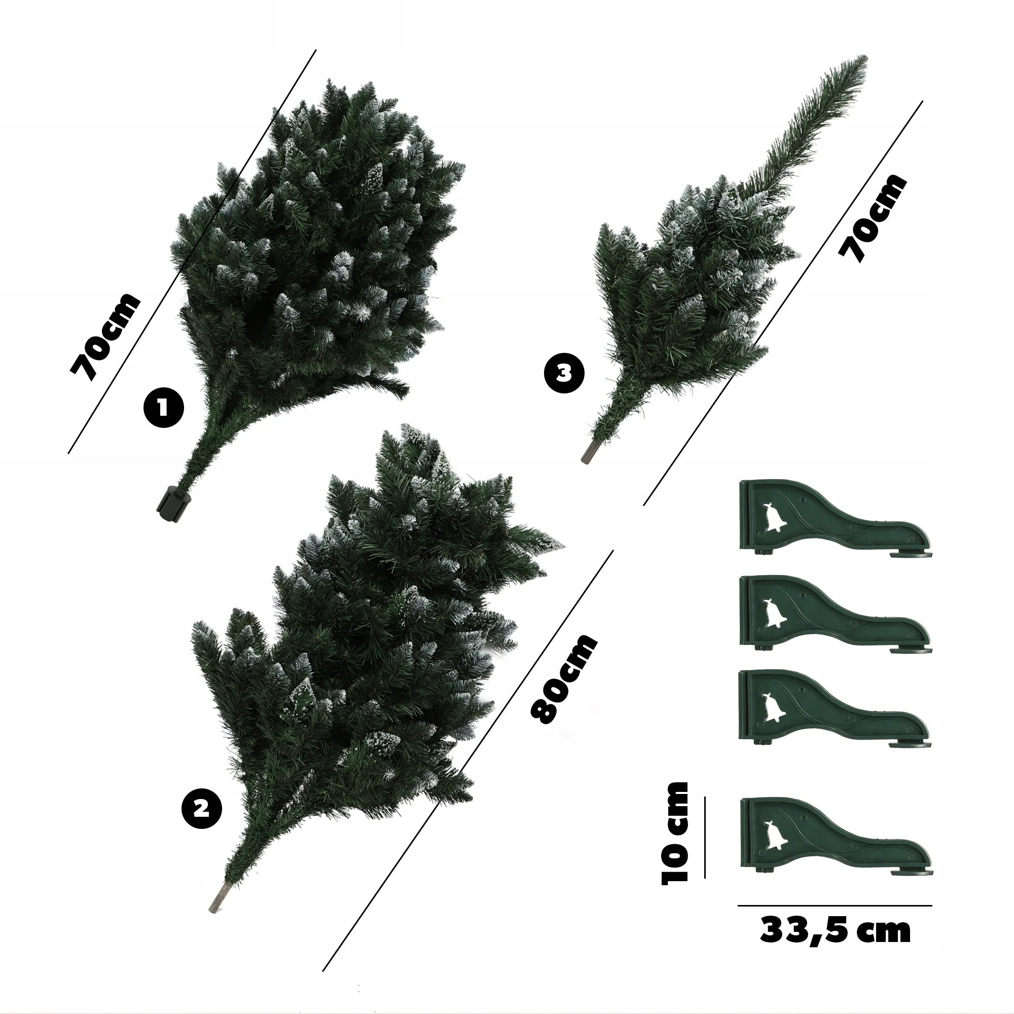 Brad de Crăciun KADAX Fir Diamond 220 cm – Pom artificial bogat, realist, cu aspect natural de brad argintiu-verzui, ideal pentru decorarea casei sau biroului în perioada sărbătorilor.