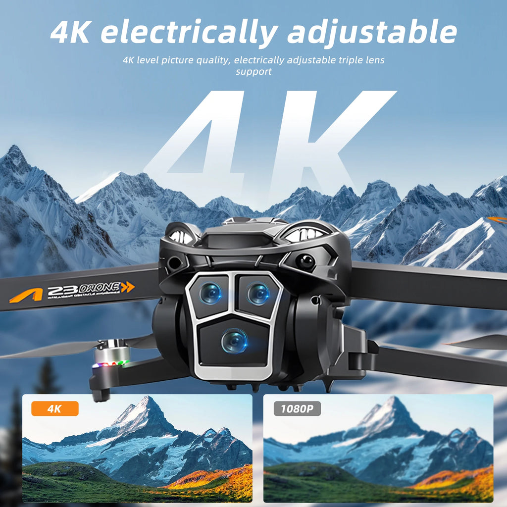 Podofo New Drone 4k Dual Camera  Mini Helicopter Quadcopter Toy Obstacle Avoidance Foldable RC Drone Headless Mode Mini Drones