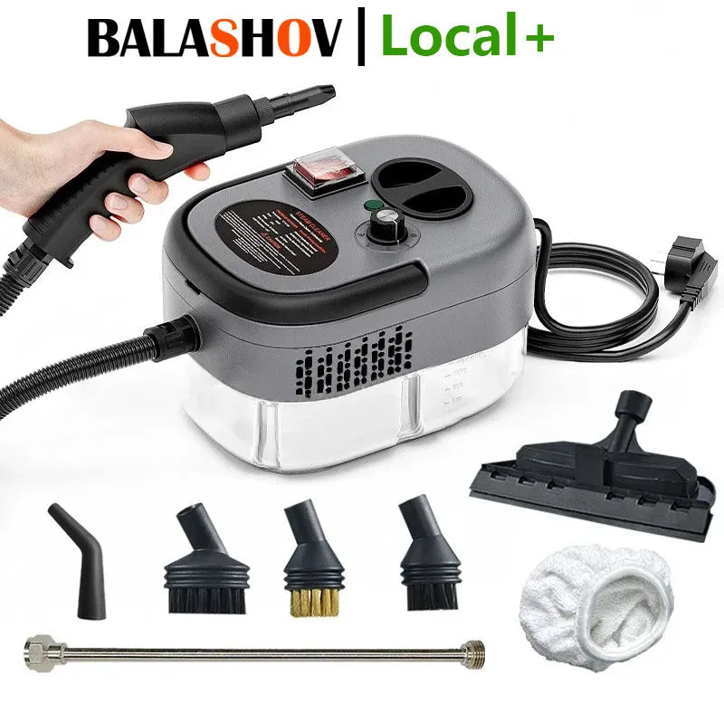 2500W High Temperature and Pressure Handheld Steam Cleaners Air Conditioner Kitchen Hood Car Steam Clean Machine Floor Cleaning