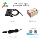 Wireless Car Dash Cam Waterproof Auto Rear View Camera 170 Degree 1080P HD Night Vision WiFi Reversing Camera Auto Accessories