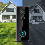 Sonerie video inteligentă WiFi IP65 – Wireless, cu cameră HD, detecție mișcare PIR, viziune nocturnă, control prin aplicația Tuya, ideală pentru casă, curte sau apartament