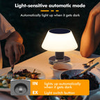 LED Solar table Light Outdoor Dimmable Solar Charge USB 2 in 1 Solar table lamp Outdoor & Indoor for table Warm White