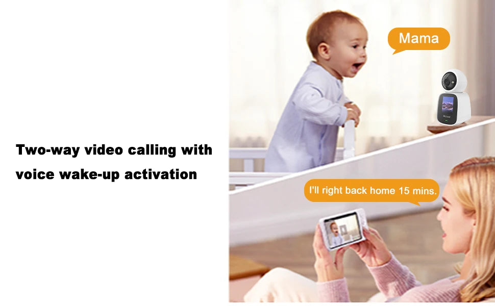 Closeli CL200 5MP Wi-Fi Video Calling Camera Motion Detection Security IP Camera Ultra HD Image Full-color Night Vision Monitor