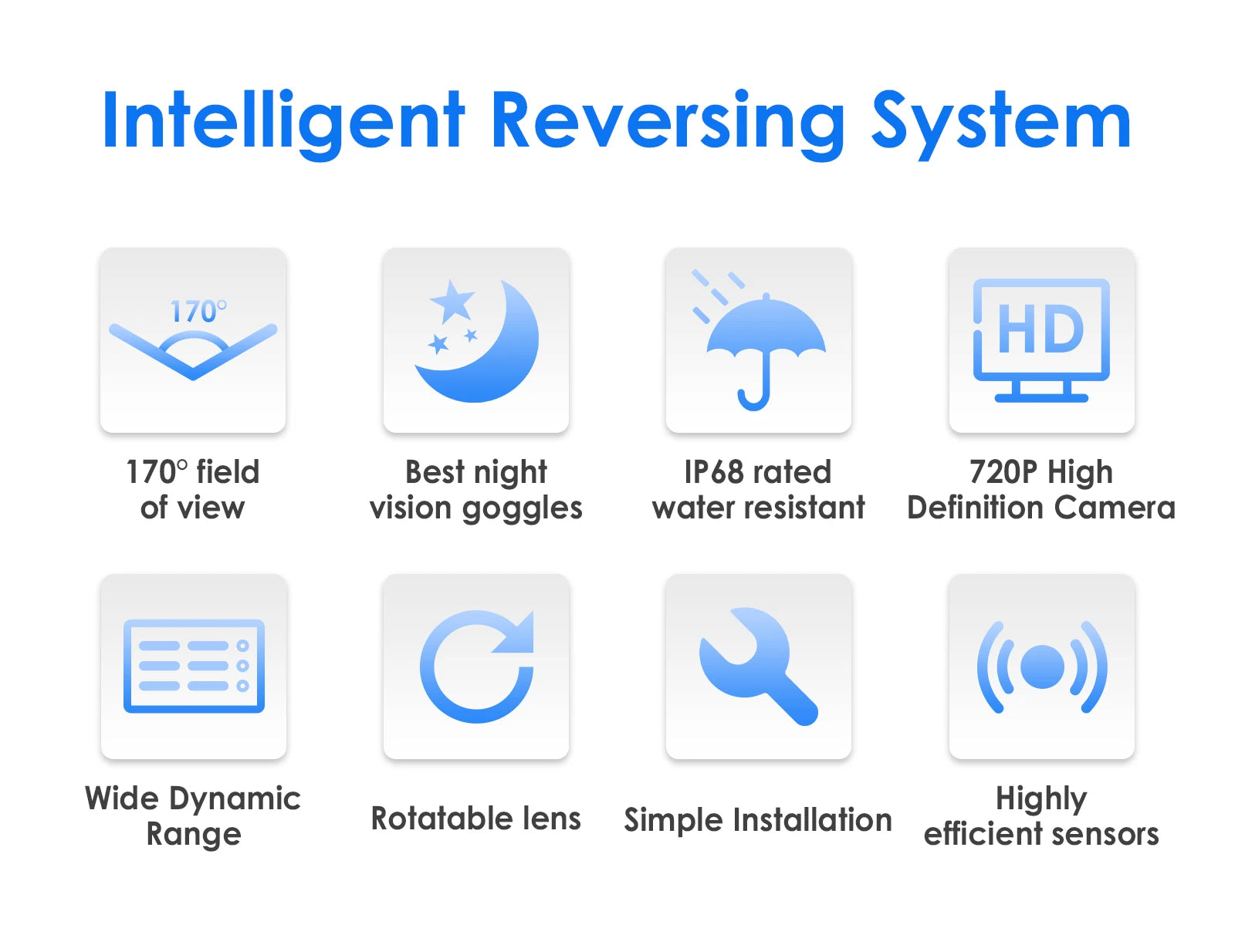 AHD Camera Packing Assistance Night Vision Auto Parking Reverse Camera adjustable bracket Universal for Hizpo Brand Multimedia