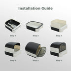 Toaletă portabilă pliabilă pentru pisici – Cu sertar, capac și lopățică, anti-miros, curățare rapidă, ideală pentru interior