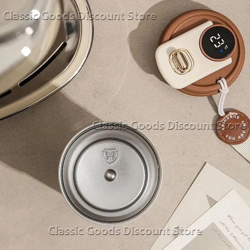 450ML Smart Travel Coffee Mug Display Led Temperature Thermos Mug Stainless Steel Insulated Thermos Bottle Portable Vacuum Flask