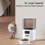 Smart Pet Feeder Automatic Cat Feeder TUYA APP WIFI 2.4G Remote Control 5L Pet Auto Feeder For Cat Dog Food Dispenser