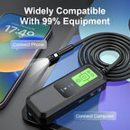 Endoscope Camera with Light 1080P Dual Lens WIFI Inspection Camera IP67 Waterproof and Semi-Rigid For IOS Android IPHONE