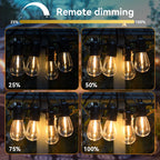 15M Solar Light String S14 Outdoor LED Garland Light E12 Shatterproof Garden Patio Wedding Backyard Decoration IP65 Plastics