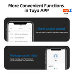RAYKUBE M5 Tuya BLE Smart Fingerprint Door Lock Electronic Lock with Password/Key/Card/Tuya APP Unlock Free Delivery From Spain