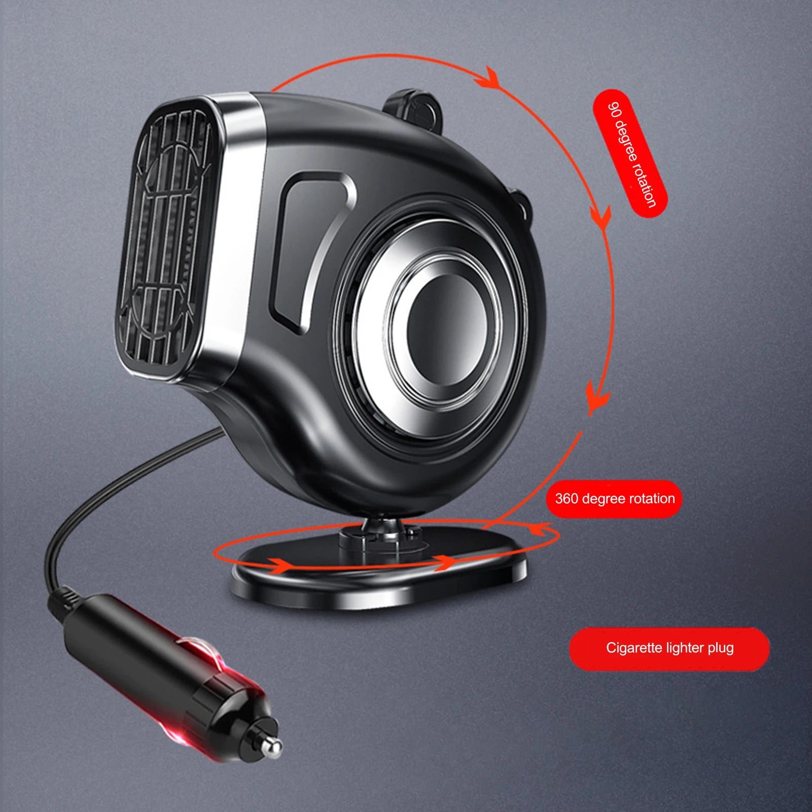 【Clearance】3-in-1 Car Heater 12V 120W Adjustable Auto Heater Fan Car Vehicle Dashboard Cooling Fan Window Windshield Defroster