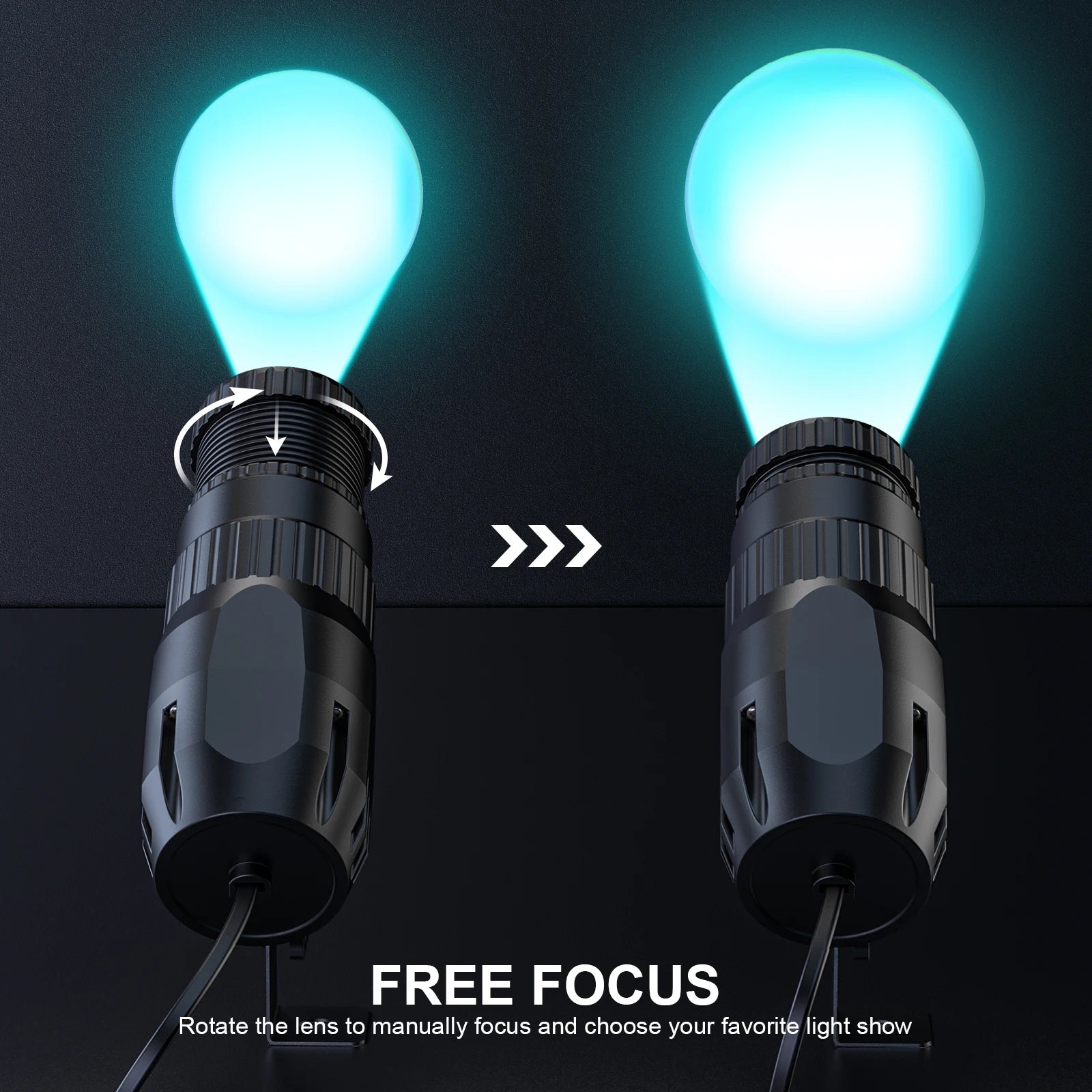 U'King 4Pcs 10W LED Mini Spotlights With Remote Manual Focus RGBW Pinspot Stage Light For DJ Disco Bar Club Show Wedding Party