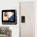 Sonerie video inteligentă WiFi 2.4G cu ecran și interfon vizual wireless – Monitorizare video HD, comunicație bidirecțională și viziune pe timp de noapte